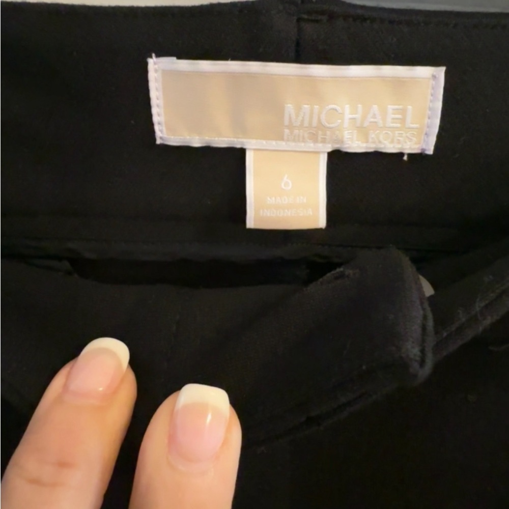 Designer black dress pants, size 6